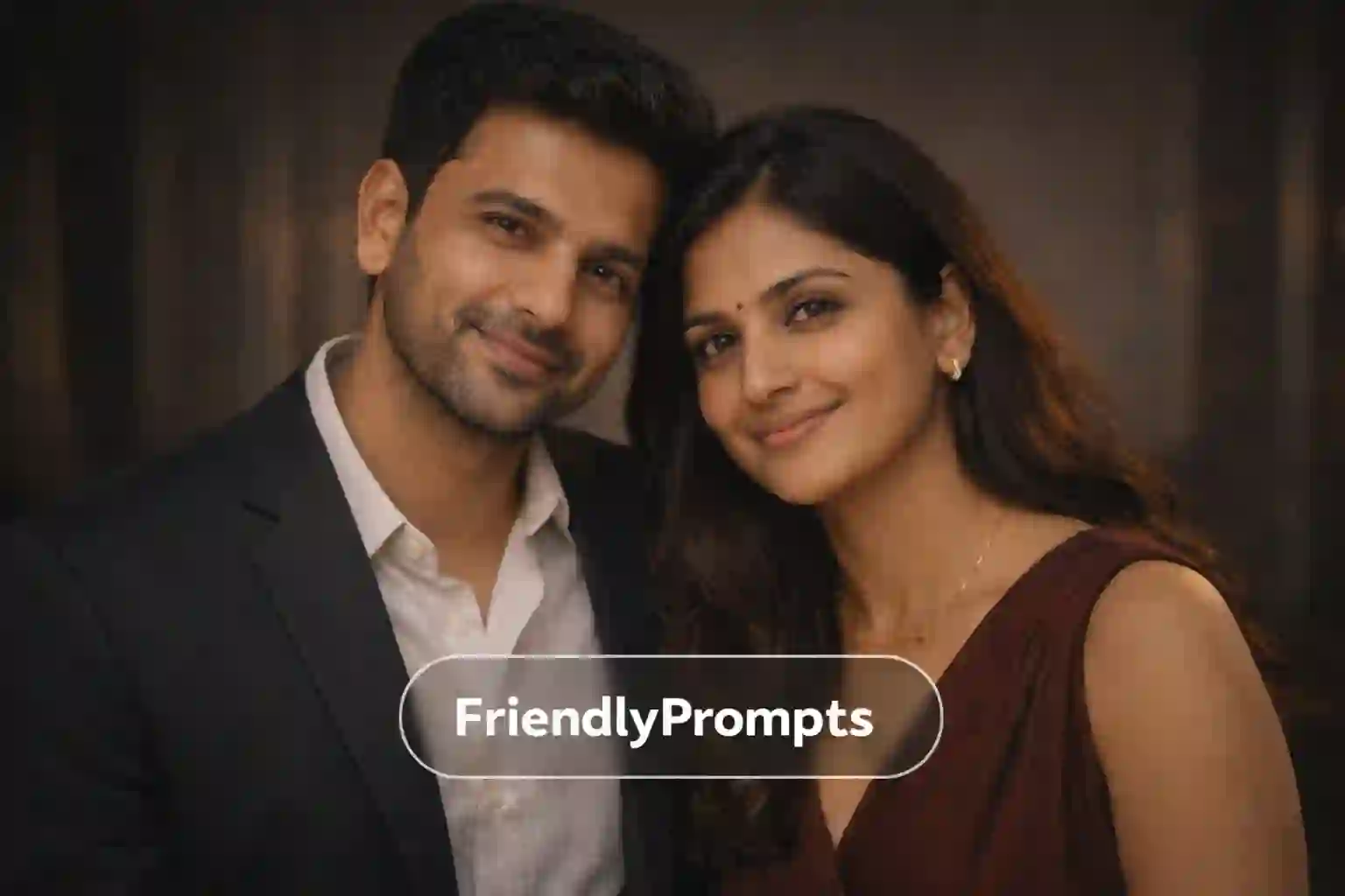 30 Viral Romantic Couple Portrait Prompts for Gemini AI (Realistic & Trending) 8 Elegant Evening Romantic Couple Portrait Photo Prompt