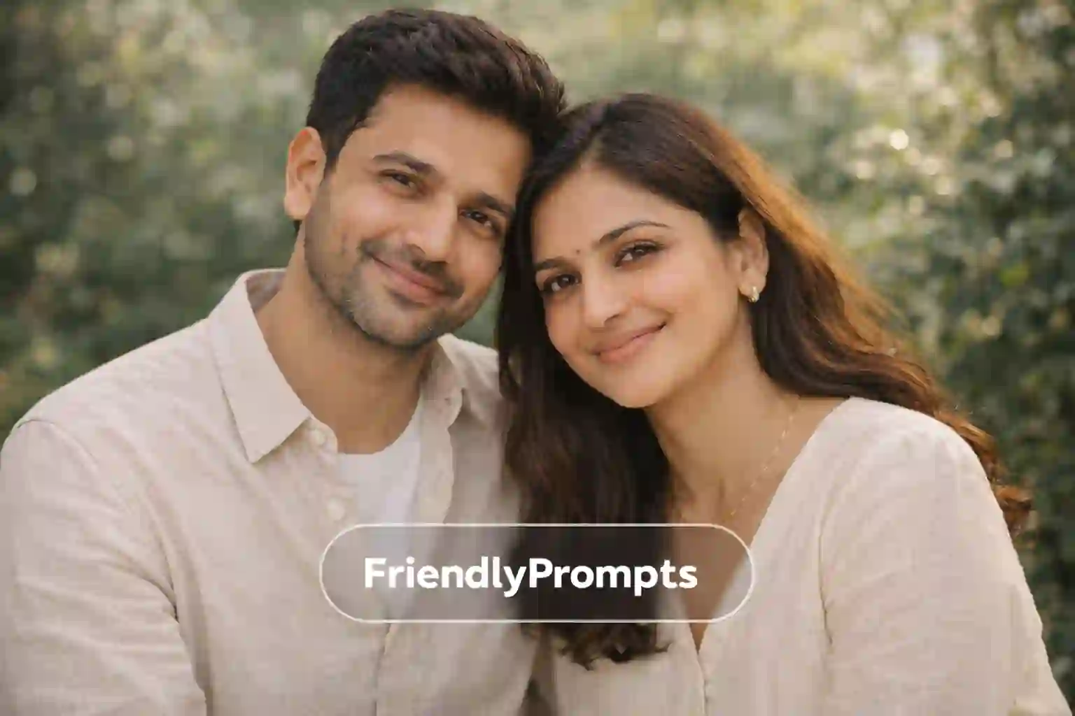 30 Viral Romantic Couple Portrait Prompts for Gemini AI (Realistic & Trending) 10 Outdoor Garden Romantic Couple Portrait Photo Prompt