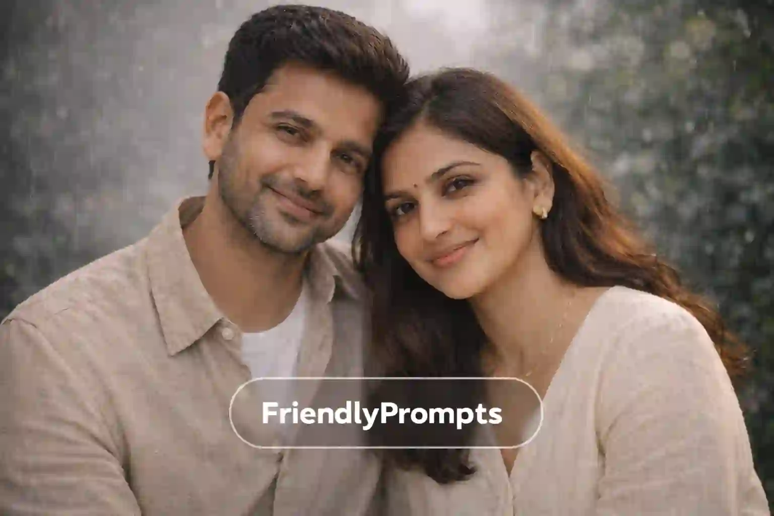 30 Viral Romantic Couple Portrait Prompts for Gemini AI (Realistic & Trending) 11 Rainy Mood Romantic Couple Portrait Photo Prompt